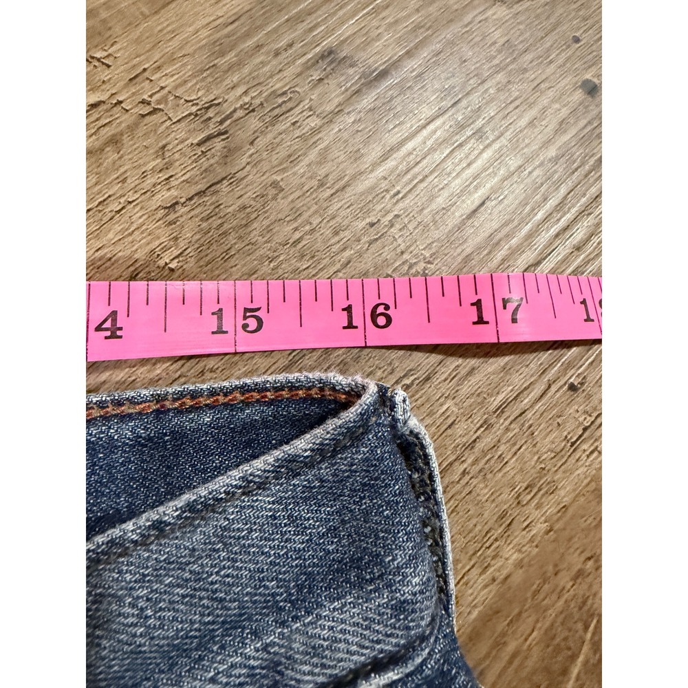 Eddie Bauer Flannel Lined Jeans Women 6 Blue Excellent Boyfriend Relaxed Leg - Picture 9 of 12